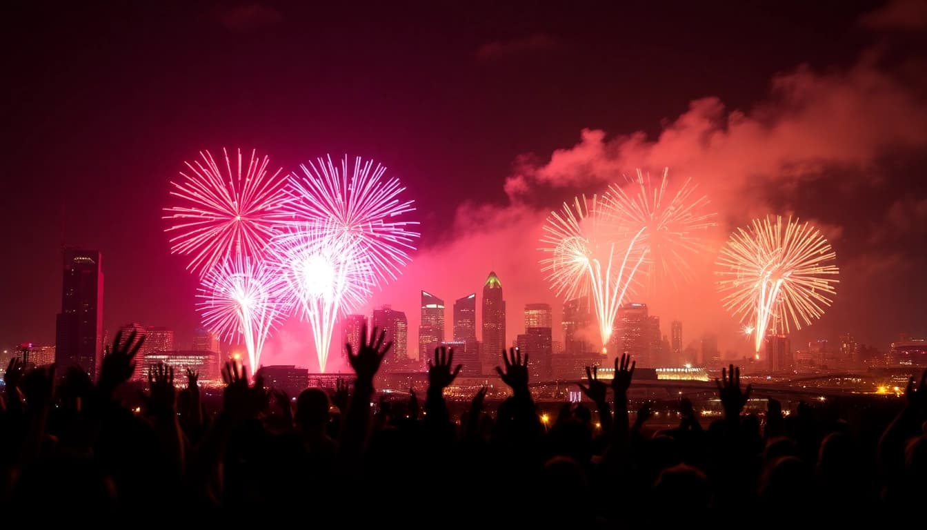 Experience the stunning manchester fireworks lighting up the skyline with vibrant colors.