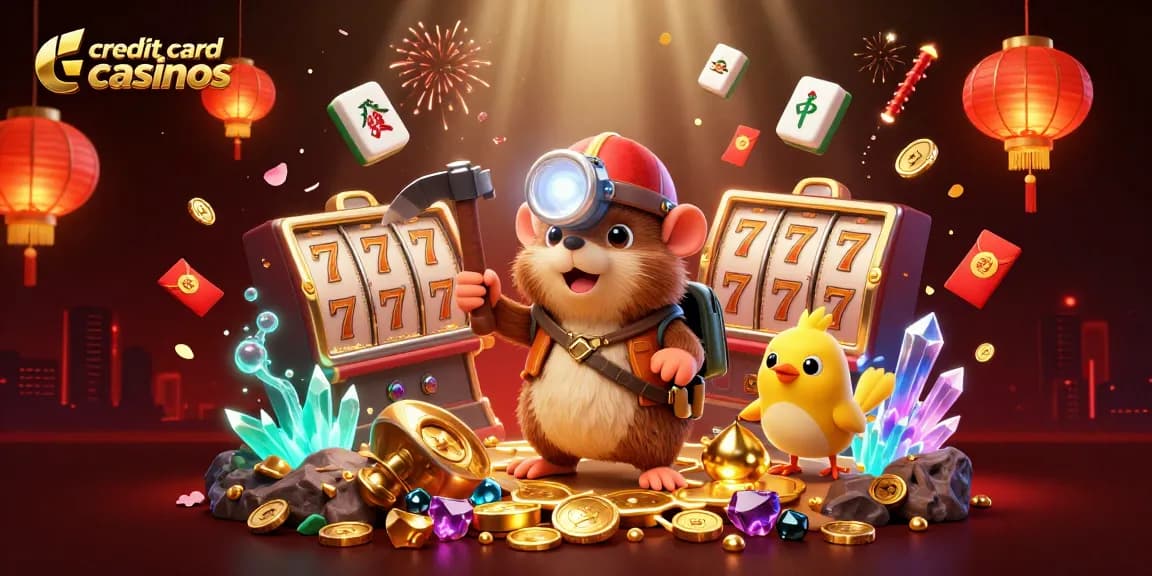Experience exhilarating action at credit card casinos with a treasure hunter mole and dynamic casino elements.