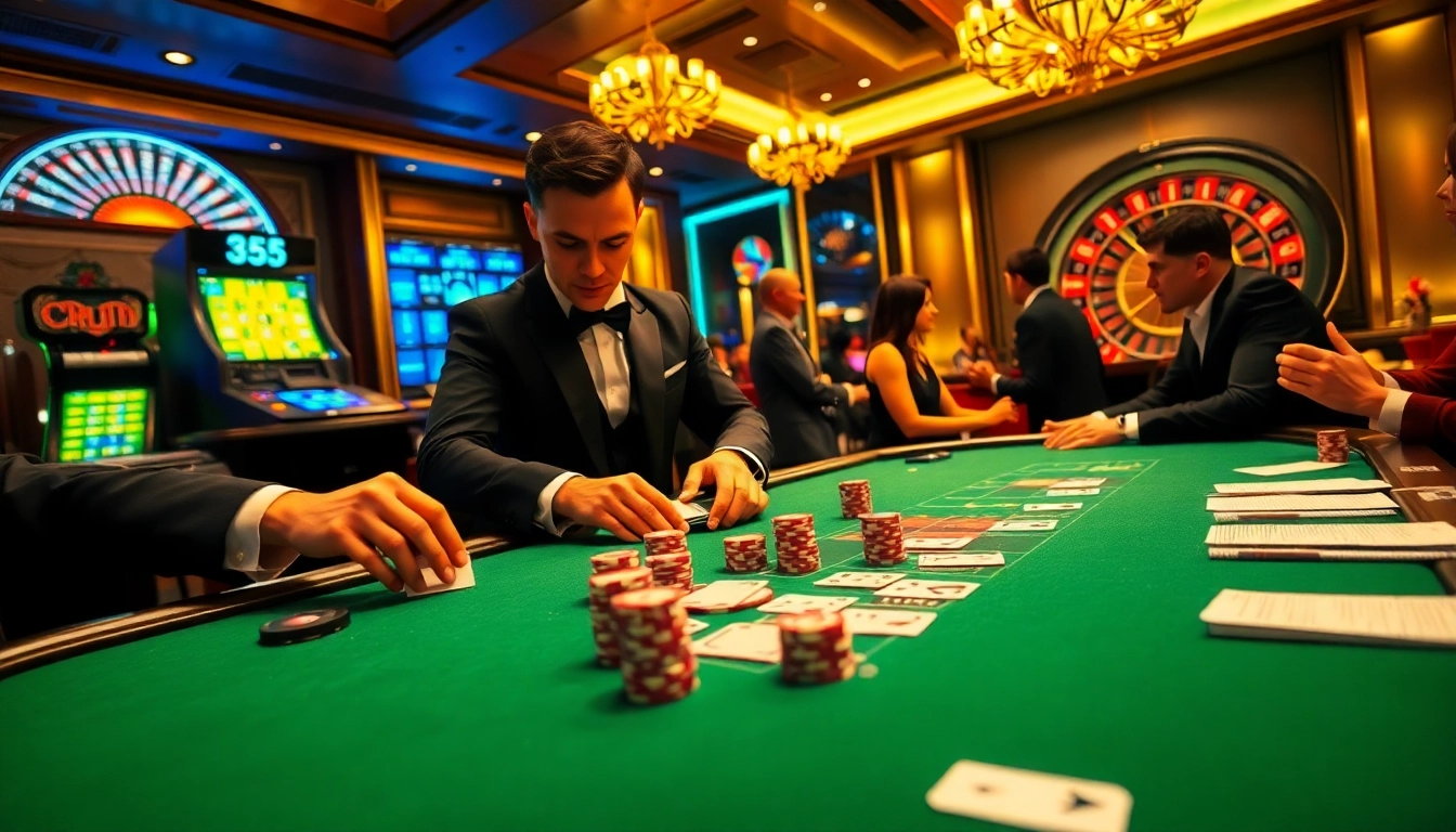 Experience the thrill of go88 vip with elite gambling action at a luxurious casino poker table.