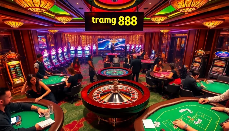 Experience the thrill of the casino with "trang chủ rr88" as players engage in exciting games like poker and roulette.
