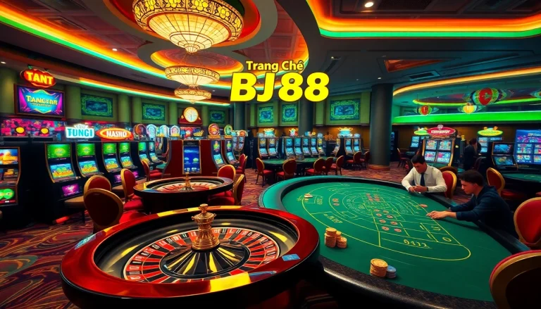 Experience the thrill of Trang Chủ BJ88 with exciting casino games and vibrant gaming atmosphere.