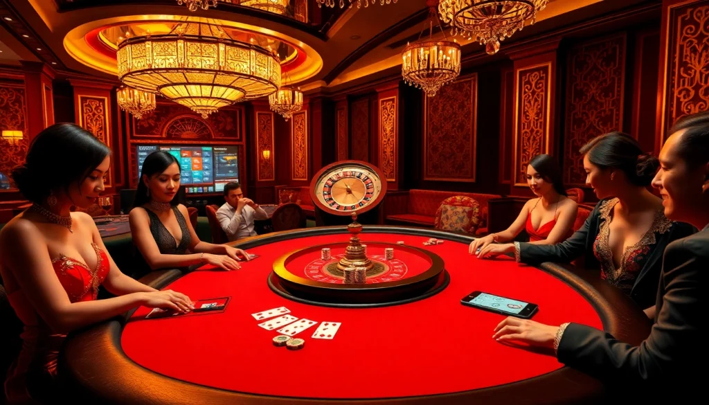 Engage in strategic gameplay at the F168 link, featuring an elegant poker table with vibrant chips and cards.