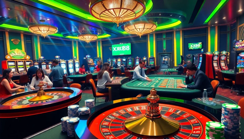 Experience the thrill of online gambling at XX88 link with vibrant casino games and exciting betting.