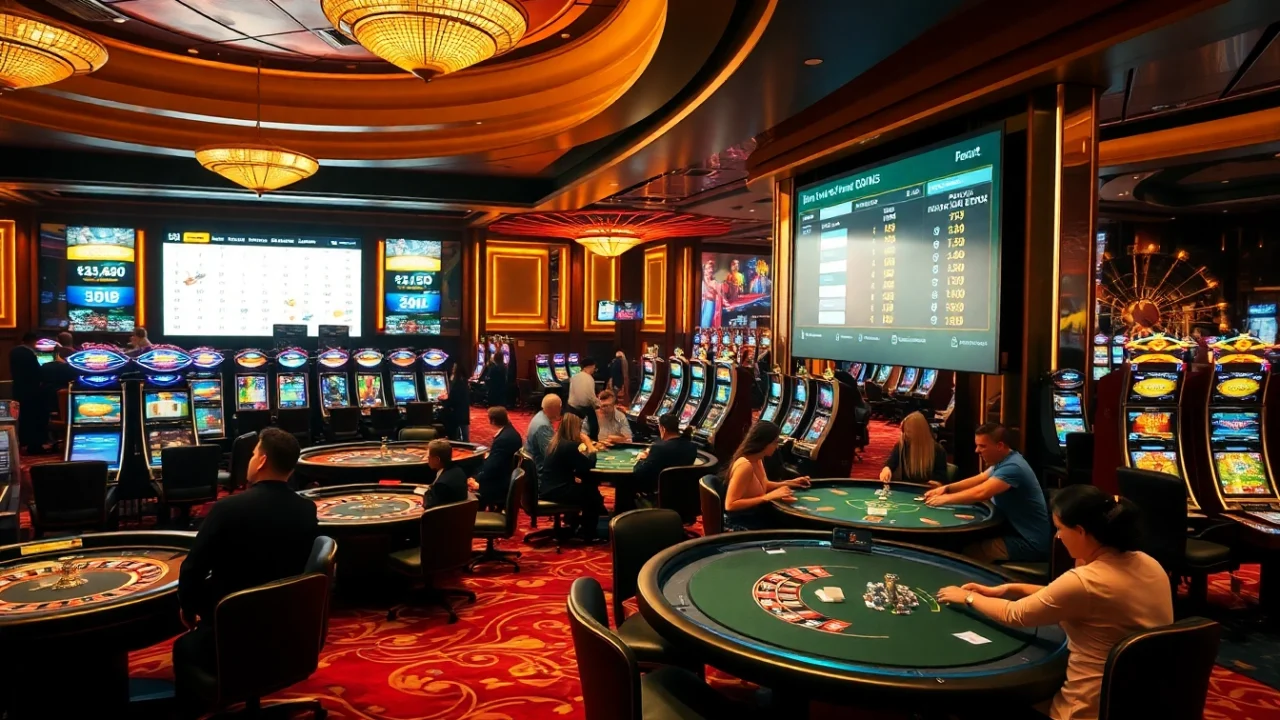 Experience thrilling gambling action at https://king88b.us.com/ with vibrant tables and slot machines.