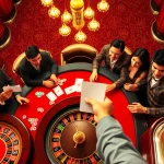 Players enjoying high-stakes games with the fly88 code displayed in a vibrant casino environment.