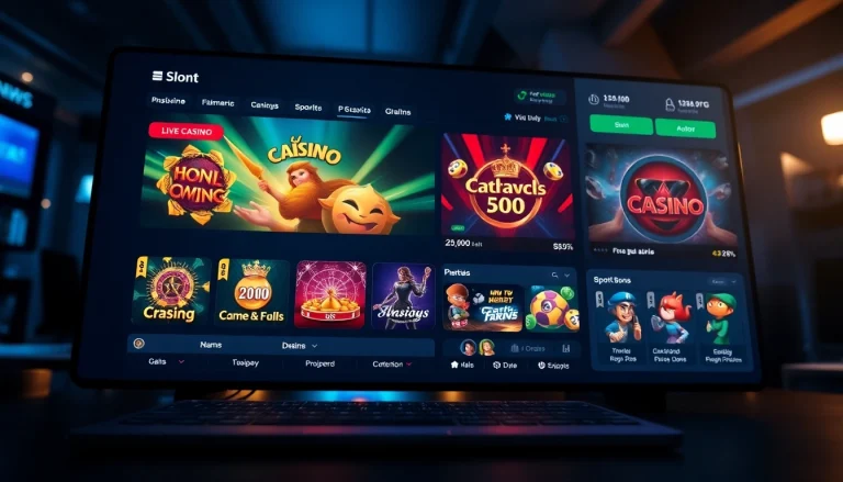 Online gambling interface for vin777.gb.net showcasing vibrant games and user-friendly layout.