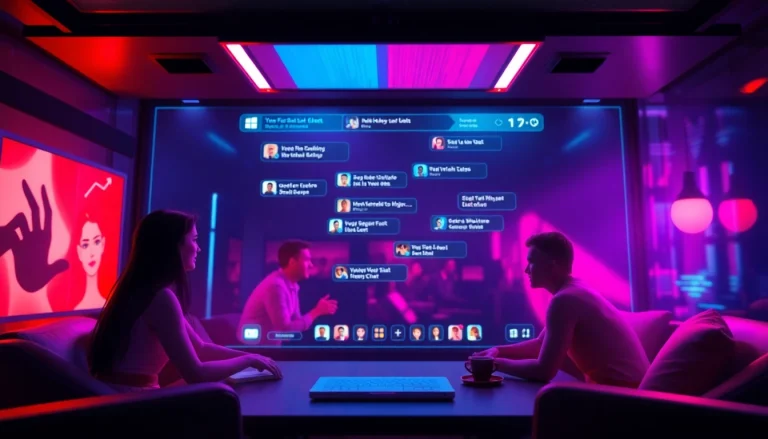 Engaging sexchat interface showcasing a vibrant virtual chat room for adults.