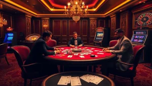 Experience thrilling high-stakes poker at BL555 in a luxurious casino atmosphere.