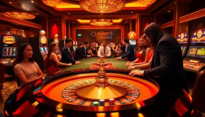 Gambling excitement at MK 8 casino featuring roulette and lively players.