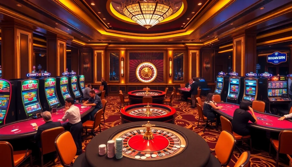 Experience the thrill of gaming with https://go8s.bio/ as players engage at poker tables.