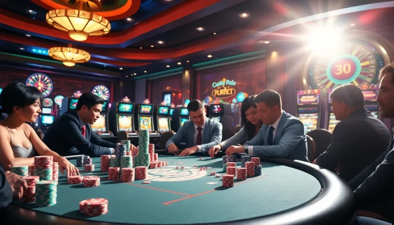 Experience the thrill of gambling at https://go88vn.blog with vibrant casino tables, poker chips, and excitement.