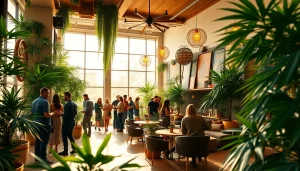 Découvrez l'atmosphère accueillante du Weed Club Madrid tout en profitant d'un espace social vibrant.