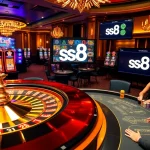 Experience the thrill of s8 gaming with a luxurious casino atmosphere and vibrant tables.