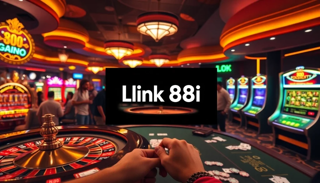 Experience the thrilling atmosphere of link 88i with exciting casino games and vibrant players.