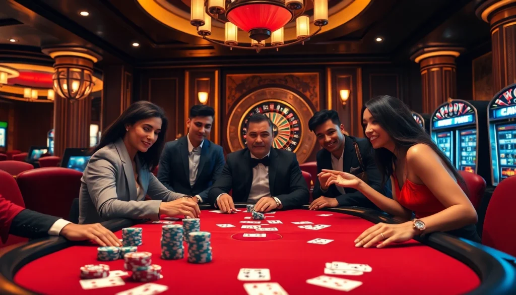 Experience the thrill of high-stakes gaming at https://gamemanclub.wiki amidst vibrant tables and exciting casino action.