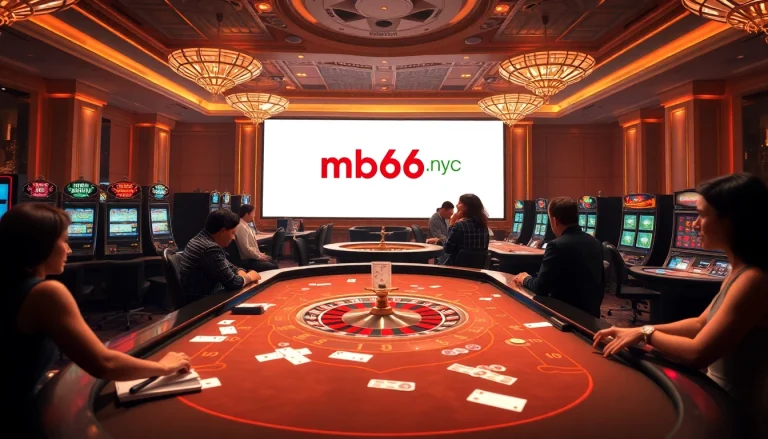 Experience the excitement of online gaming at mb66.nyc with vibrant casino visuals.