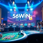 Engaging image of 56WIN casino featuring dynamic gaming atmosphere and secure online betting environment.