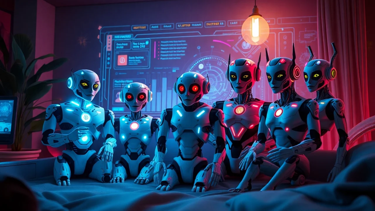 Engaging digital scene featuring AI characters representing the best nsfw ai platforms, highlighting their unique personalities and interactions.