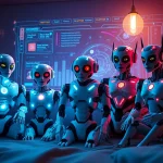 Engaging digital scene featuring AI characters representing the best nsfw ai platforms, highlighting their unique personalities and interactions.