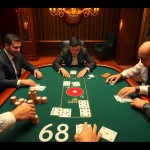 Experience the thrill of gambling with 68WIN đăng nhập at a luxurious online casino table.